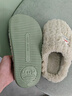 大嘴猴2025冬季新款棉拖鞋女士毛绒保暖居家用室内防滑不臭脚拖鞋男士 绿色 38-39 标准码 实拍图