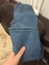 优衣库童装女童微喇牛仔裤水洗产品喇叭休闲长裤479102 65 宝蓝色 150 实拍图
