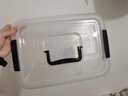 禧天龙塑料收纳箱家用衣物储物箱加厚手提箱储物盒 8L透明 单个装 实拍图