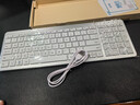 B.O.W 航世 HW198D无线键盘鼠标套装 商务办公安静键鼠套装超薄轻音充电台式电脑笔记本男女生 2.4G无线充电单键盘【银白】 实拍图