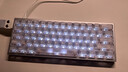 HELLO GANSSG61-MAGHE 电竞游戏键盘磁轴高斯键盘有线连接客制化机械镂空磁轴键盘纯CNC铝合金外壳 G61 阳极银 铝合金外壳 高特蓝冰磁轴 实拍图