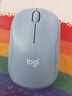 罗技（Logitech）M221 轻音鼠标 无线鼠标 办公鼠标 对称鼠标 带无线微型接收器 雾霭蓝 实拍图