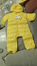 巴拉巴拉童装婴儿连体衣轻薄羽绒服宝宝衣服2025冬装抱衣爬服男童女童萌趣 黄色雪人-白鸭绒 100 cm-充绒量53g 实拍图