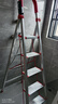 康鹏梯子家用折叠梯加厚铝合金梯子人字梯四步五步室内伸缩楼梯登高梯 加固加高 踏板宽14厘米 五步梯 实拍图
