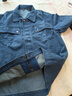 牛仔工作服套装男劳保服纯棉耐磨弹力防烫焊工工装抗火花电焊春秋 加厚拉链（上衣） 3XL /185【165斤-180斤】 实拍图