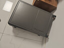 锐步（Reebok）行李箱PC拉杆箱多功能大容量旅行密码箱皮箱子英灰棕26英寸 实拍图