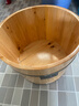 京东物流 木桶洗脚桶泡脚桶家用保温足浴桶脚盆木质按摩足浴盆 双耳桶_26cm高无赠品 实拍图