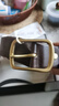 牛当家皮带男真皮针扣腰带铜扣头层牛皮裤带238礼物 深咖色 120cm 实拍图