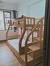 可颜上下铺床儿童床男孩女孩卡通高低床子母床双层床小户型实木上下床 柜梯款 上床宽100  下床宽120 实拍图