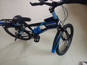 津驰远儿童自行车6-10-15岁碟刹中大童山地男女孩学生单车一体轮脚踏车 车灯款|蓝色+变速+双碟刹+辐条轮 20寸【身高130-150cm】约8-12岁 实拍图