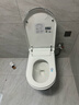 恒洁HEGII智能马桶一体全自动翻盖脚触翻圈内置泡沫紫外线坐便器 大U灰边-标配-带水箱-手动翻盖 250/300/350/ 400mm 备注坑距 实拍图