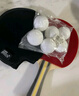 红双喜（DHS）乒乓球拍三星横拍双面反胶H3002单拍兵兵拍附拍套 实拍图