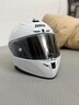 GSB摩托车头盔冬季防冻保暖男女盔3C电动车摩托车通勤竞速头盔gsb361 珍珠白配透明镜片+顺丰快递 XL（建议57-58头围） 实拍图