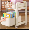 安尔雅书房置物架可移动学生桌下收纳小推车书包架办公室包包收纳 两层 实拍图