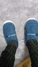 小熊小兔新款秋冬季情侣保暖学生男拖鞋女厚底防滑外穿居家棉拖鞋 小熊小兔棉拖-藏青色 42-43 适合41-42 实拍图