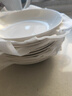瓷侠客盘子菜盘家用白色骨瓷餐具碟子陶瓷餐盘套装骨碟饺子盘深盘饭盘 7.5英寸标准菜盘（10个装） 19cm 实拍图