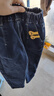 巴拉巴拉童装儿童牛仔裤男童女童加绒裤子秋冬宽松哈伦裤 牛仔深蓝88301 120 cm 实拍图