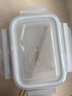 Glasslock进口钢化玻璃保鲜盒上班族带饭微波炉加热便当盒大容量饭盒715ml 实拍图