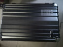 古思图拉杆箱 铝框防刮行李箱男万向轮旅行箱女大容量拉杆箱登机箱 黑灰拉丝 26英寸 实拍图