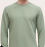 拇指白小T热力加厚加绒长袖T恤秋冬新款保暖百搭打底衫 男款浅苔绿 L 实拍图