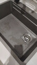 九牧王水槽大单槽304不锈钢水槽厨房洗菜盆一体盆大单槽洗碗池 60X45枪灰色(抽拉龙头套餐） 实拍图