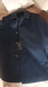 雅戈尔（YOUNGOR）大衣男翻领商务大衣羊毛高级面料手感软糯丝滑穿着有型 灰蓝 L 175/96A 实拍图