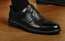 海澜之家HLA皮鞋男士商务休闲秋冬正装德比鞋子男H164/H172 增高款42 实拍图