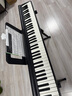 特伦斯电子琴88键折叠琴成人儿童初学电钢键盘教学乐器V10家用便携钢琴 典雅黑+原装琴包+Z型琴架 实拍图