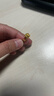 潮宏基吞金兽貔貅红玛瑙足金黄金戒指女手饰送女友生日礼物 弹力绳 实拍图