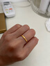 周六福  黄金戒指女款碎碎冰车花亮面指环送女友 计价 23号-2.32g 实拍图