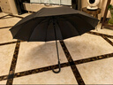 天堂 防紫外线晴雨伞长柄 半自动超大10骨加固商务伞 黑色 实拍图