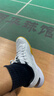 YONEX尤尼克斯羽毛球鞋yy入门级训练减震动力垫男女SHB101CR 白/金42码 实拍图