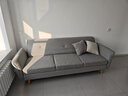源氏木语布艺沙发床简易客厅两用多功能折叠床北欧小户型三人沙发 亚麻灰 实拍图