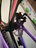凤凰山地自行车男女变速山地车碟刹青少年儿童自行车学生单车 星际 粉紫【单速+三刀轮】 22寸【适合130-170cm】 实拍图