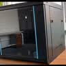 慕胜华腾 6u\9u\12u网络机柜墙柜 交换机机柜弱电监控加厚钢化玻璃小型机柜 AS.6606 6u加深款 实拍图