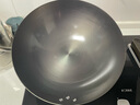 韦大锤炒锅炒菜锅手工铁锅老式家用传统圆尖底无涂层不粘锅具大炒勺 34cm无耳手工铁锅 盖+勺+铲+刷 34cm 实拍图