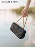 CHARLES&KEITH质感菱格链条小方钱包女包包女包生日礼物CK6-10680924 Black黑色 XS 实拍图
