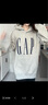 GAP男女装2025秋季新款logo印花抓绒宽松套头连帽衫卫衣786923 浅灰色 2XL (185/104A) 亚洲尺码 实拍图