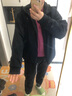 优衣库女装防风拉链连帽外套/内里摇粒绒户外防水472150 09 黑色 L /160/88A 实拍图