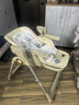 小主早安（BeBeMorning）宝宝餐椅电动摇摇椅二合一婴儿儿童哄睡便携餐桌椅子豪华款卡其色 实拍图