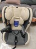 Heekin德国 儿童安全座椅汽车用0-4-12岁婴儿宝宝360度旋转ISOFIX硬接口 尊享灰(遮阳棚+上拉带+侧保护) 实拍图