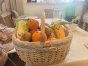 麓格立 柳藤编野餐篮子户外购物篮编织手提篮鸡蛋篮买菜收纳筐水果花篮 柳编小雏菊野餐篮【大号】 实拍图