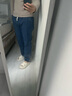 GENIOLAMODE牛仔裤男垂坠直筒男士长裤宽松休闲百搭时尚裤子 实拍图