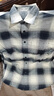 优衣库男女装法兰绒格子衬衫长袖衬衣薄外套25秋冬481224 480767 481224/01乳白色 M 实拍图