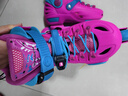 乐秀（ROADSHOW）轮滑鞋儿童专业可调滑冰鞋男女童初学者轮滑鞋3-6-12岁RX1S溜冰鞋 玫红R8原厂套装【送护臀大礼包】 M 中码(32-35适合4-7岁) 实拍图