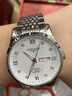 LONGAIES瑞士原装浪琴手表男士高档时尚自动机械表夜光防水镂空专用男腕表 L799本色白面男 送貔貅+皮表带 实拍图