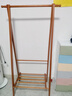 家逸衣架落地衣帽架实木挂衣架卧室可折叠置物架简约晾衣服架子 80cm 实拍图