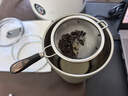 久堂日式不锈钢茶漏茶滤茶叶过滤网手工藤编茶漏茶道茶盘配件茶隔器 黑柄小号不锈钢茶漏（加底座） 实拍图