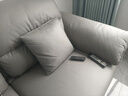 全友家居 现代简约四人位大象耳朵沙发家用客厅直排布艺沙发 实拍图