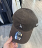 NEW ERA纽亦华MLB棒球帽子小logo男女情侣软顶弯檐鸭舌帽920 14384961-深咖色 洛杉矶道奇队 OSFM 实拍图